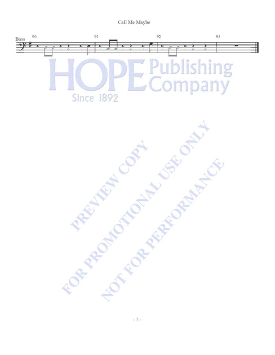 Call Me Maybe 5-Octaves scores gallery preview page 6