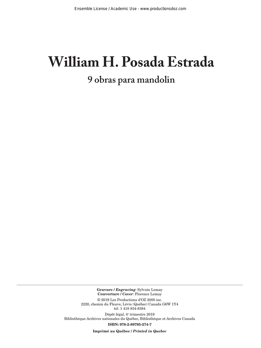 9 obras para mandolin
