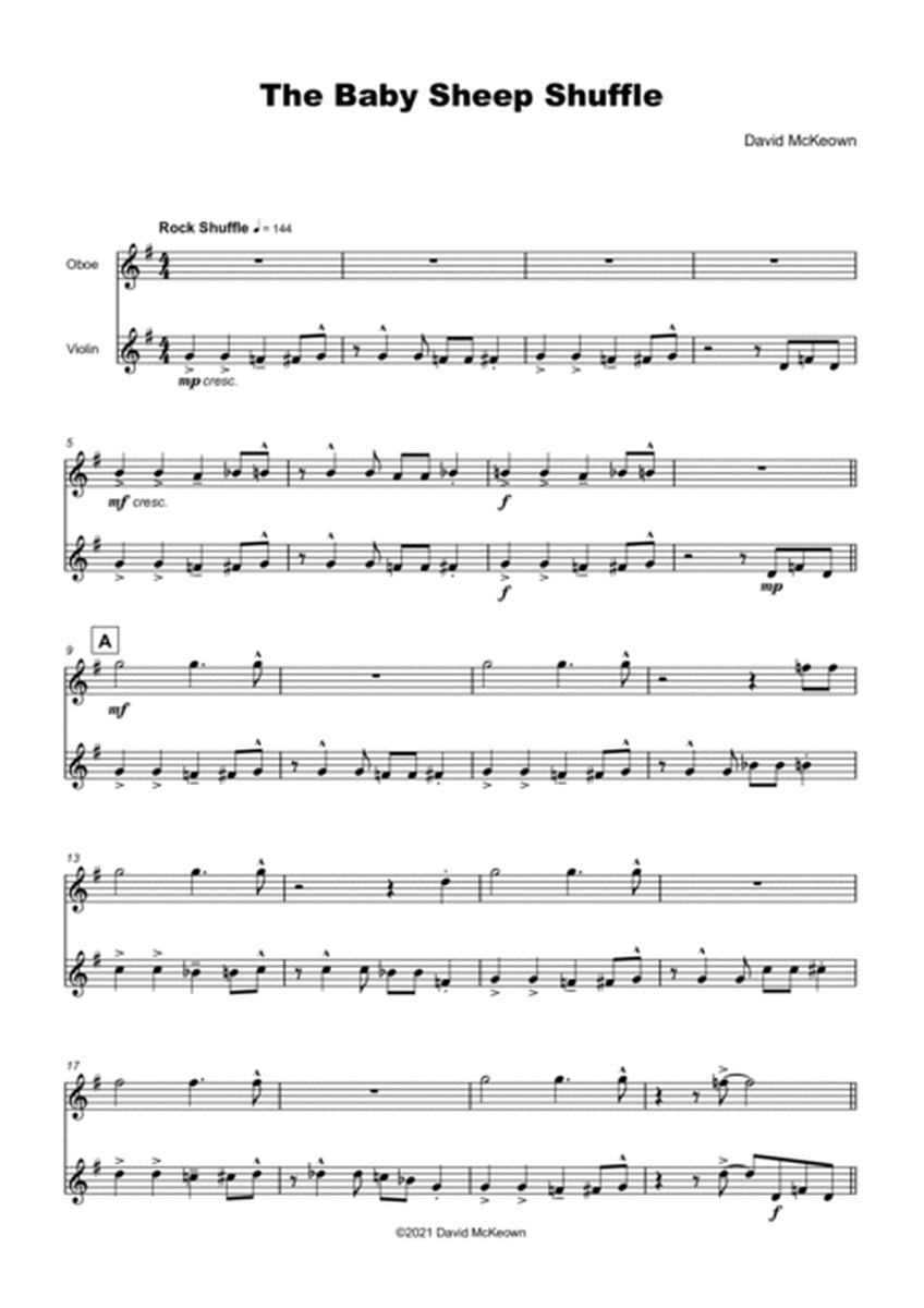 The Baby Sheep Shuffle for Oboe and Violin Duet