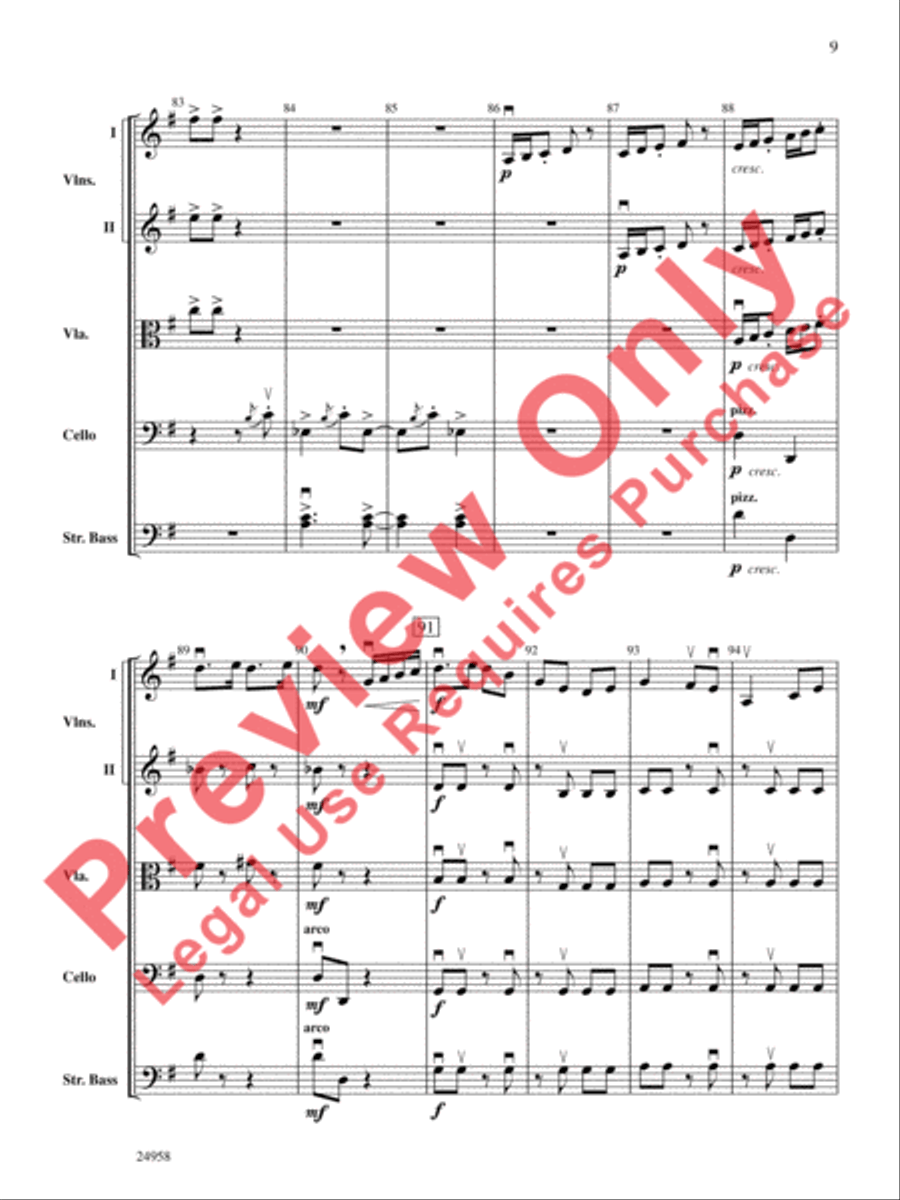 Dreams of a Midsummer Night String Orchestra scores gallery preview page 10