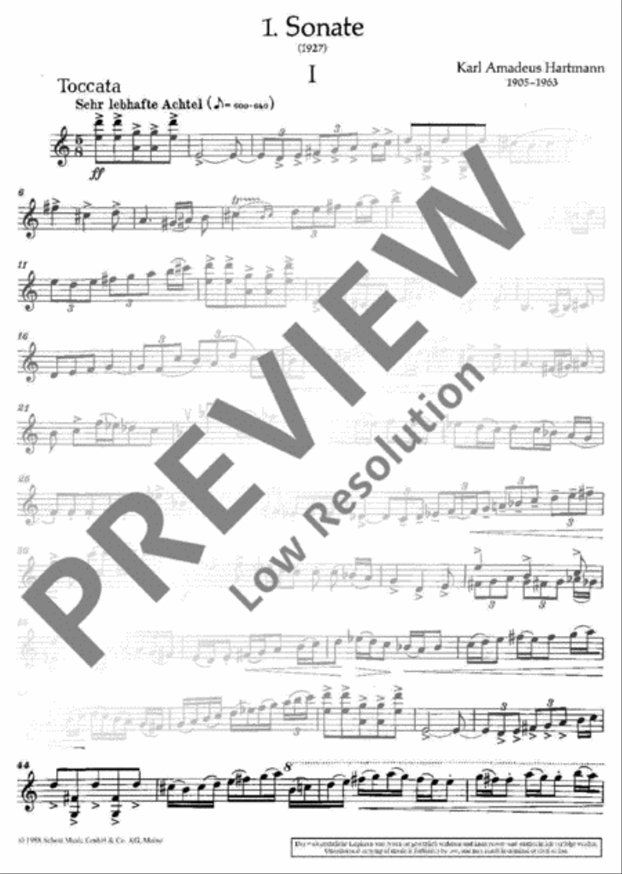 1. Sonate Violin Solo scores gallery preview page 5