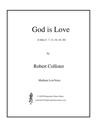 Book cover for God is Love (medium low voice)
