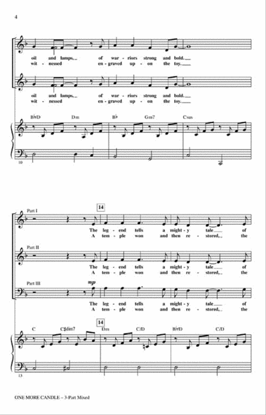 One More Candle 3-Part scores gallery preview page 3