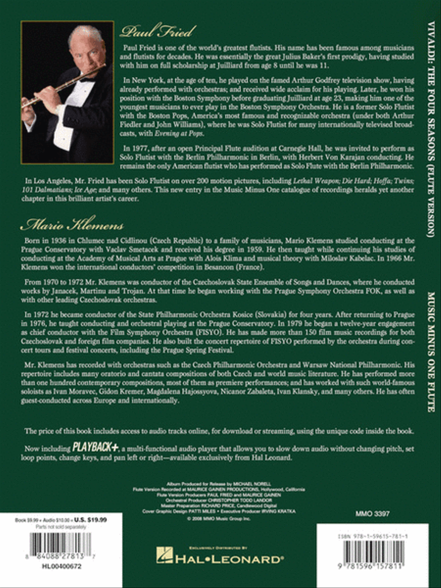 Vivaldi: The Four Seasons for Flute Flute Solo scores gallery preview page 6