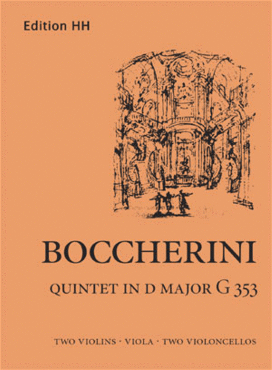 Quintet in D major G353 Quintet in D major G353 String Quintet scores gallery preview page 1