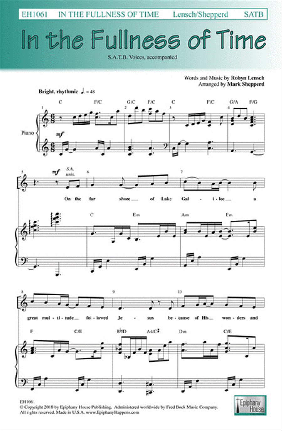 In the Fullness Of Time 4-Part scores gallery preview page 2