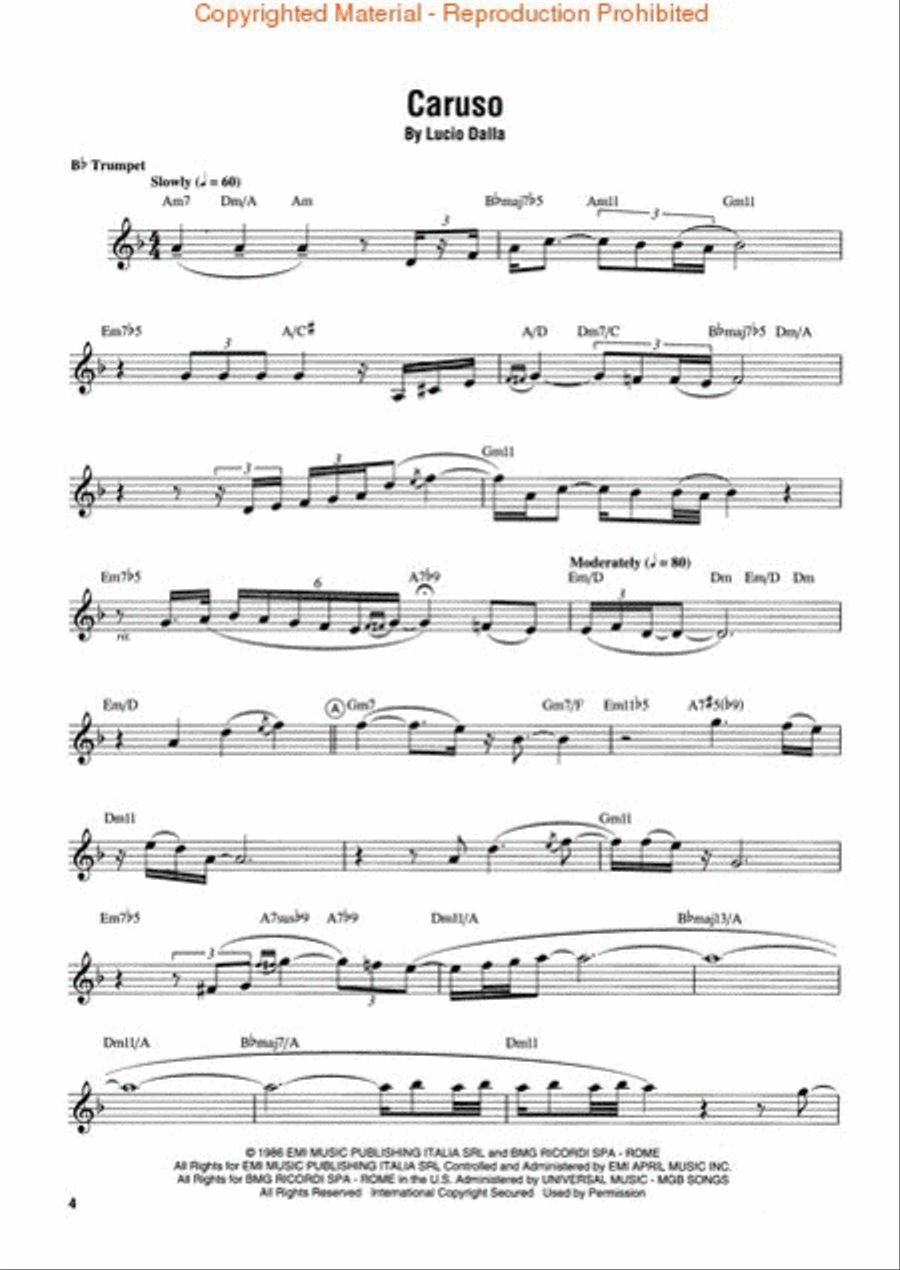Best of Chris Botti Trumpet Solo scores gallery preview page 2