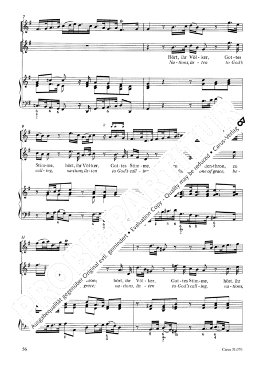 The heavens are telling the Father's glory (Die Himmel erzahlen die Ehre Gottes) 4-Part scores gallery preview page 57