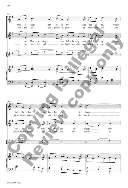 Mary Sings Her Lullaby/Like Gentle Rain (Choral Score) image number null