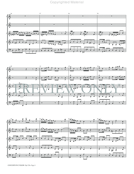 Concerto in C Op. 9, No. 9 -- Movement I