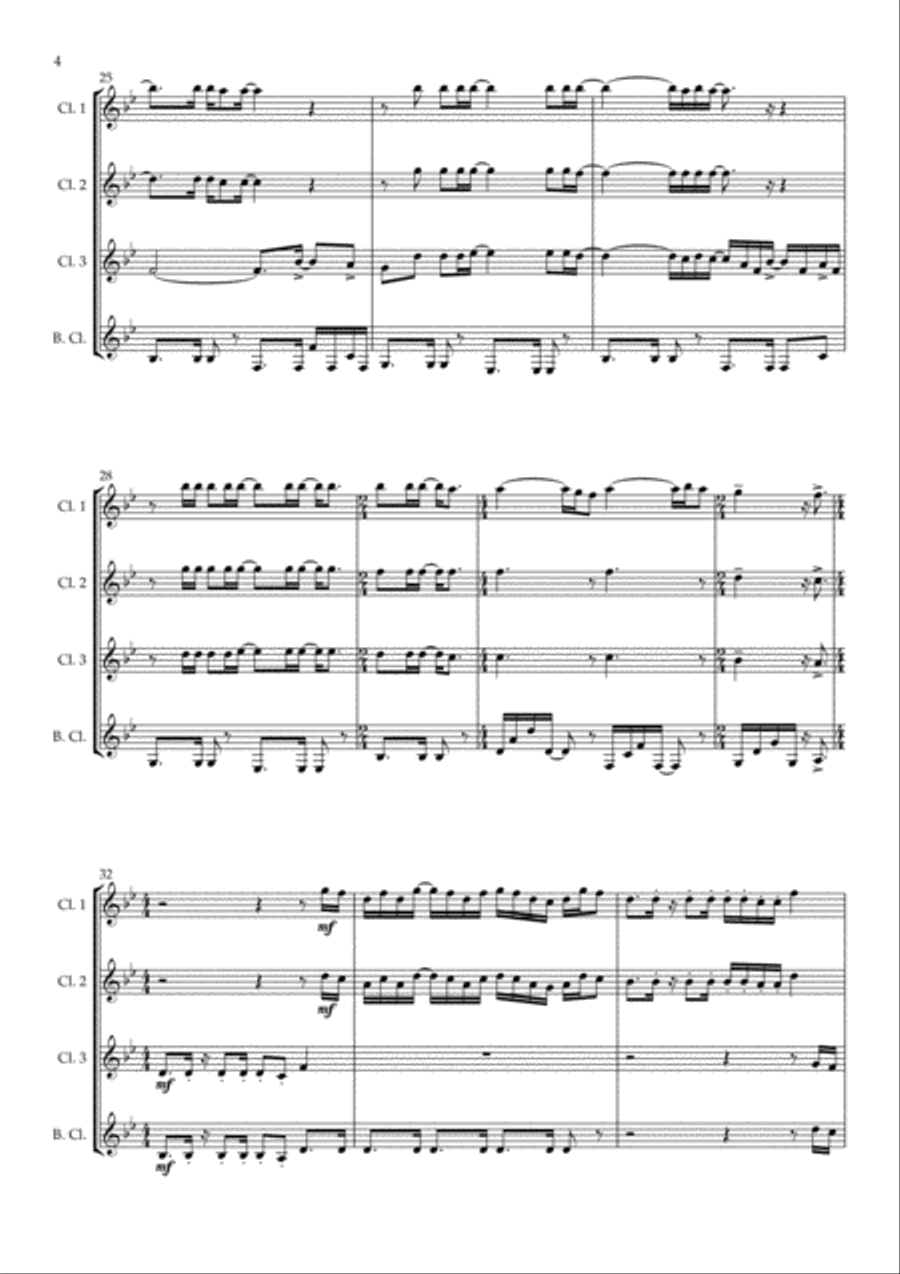 Africa Africa Woodwind Quartet scores gallery preview page 4