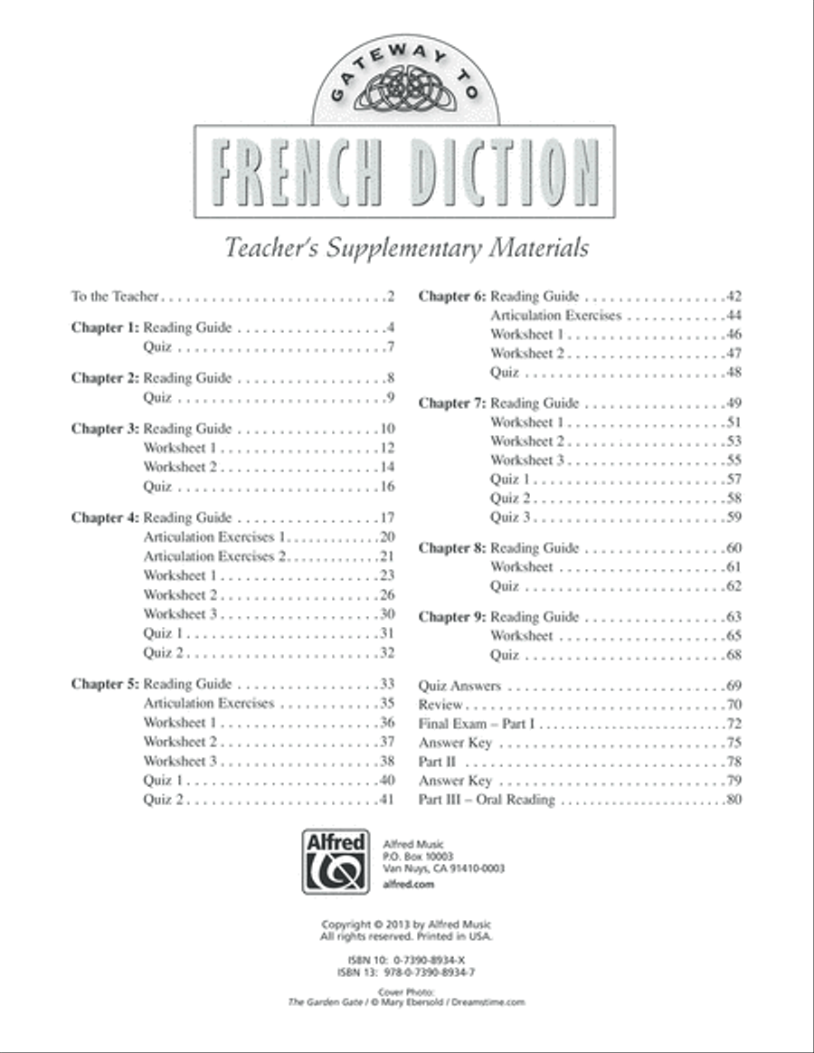 Gateway to French Diction Choir scores gallery preview page 2