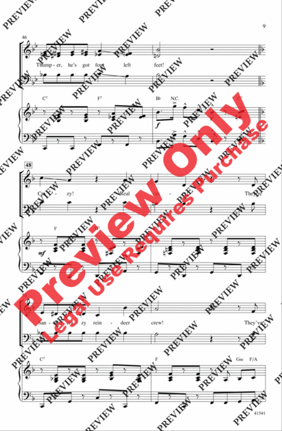 Santa's Crazy Reindeer 3-Part scores gallery preview page 9