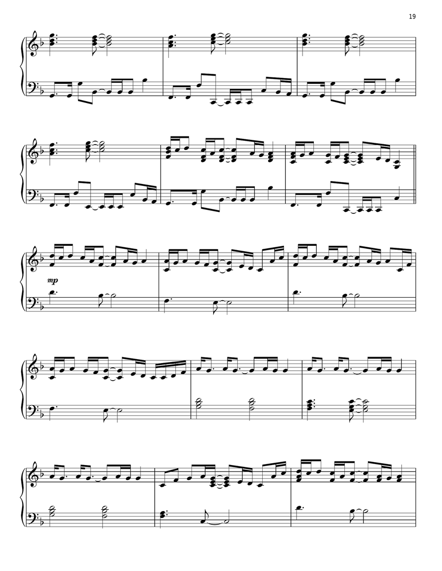 Paradise Piano Solo scores gallery preview page 2