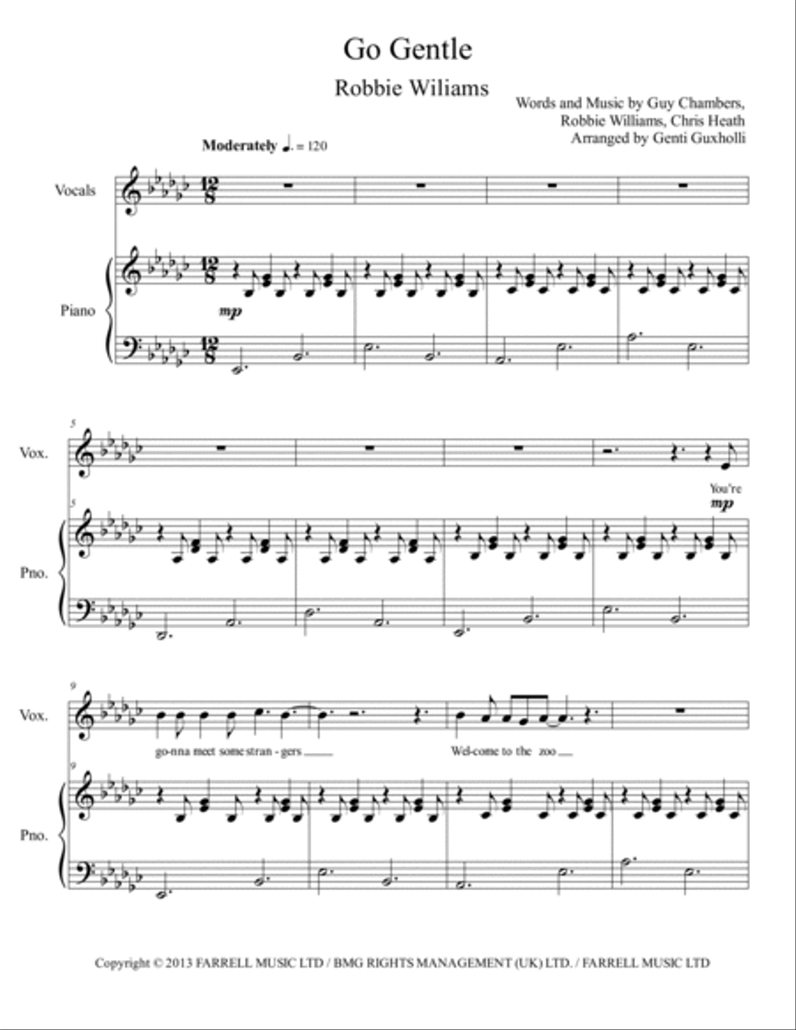 Go Gentle Go Gentle Voice scores gallery preview page 2