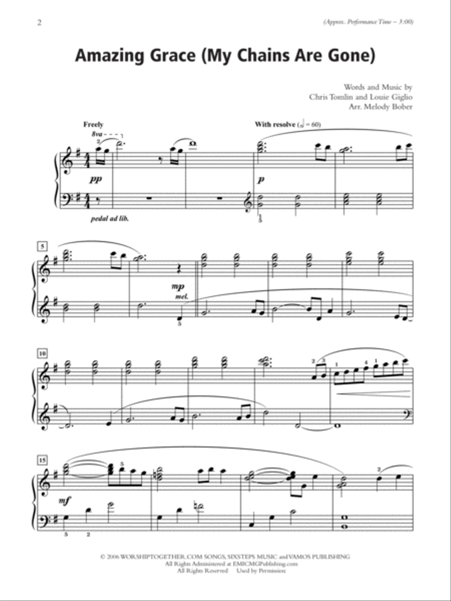 A Call to Praise Piano Solo scores gallery preview page 3