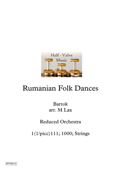 Bartok Rumanian Folk Dances (Reduced orchestra) image number null
