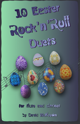 Book cover for 10 Easter Rock'n'Roll Duets for Flute and Clarinet