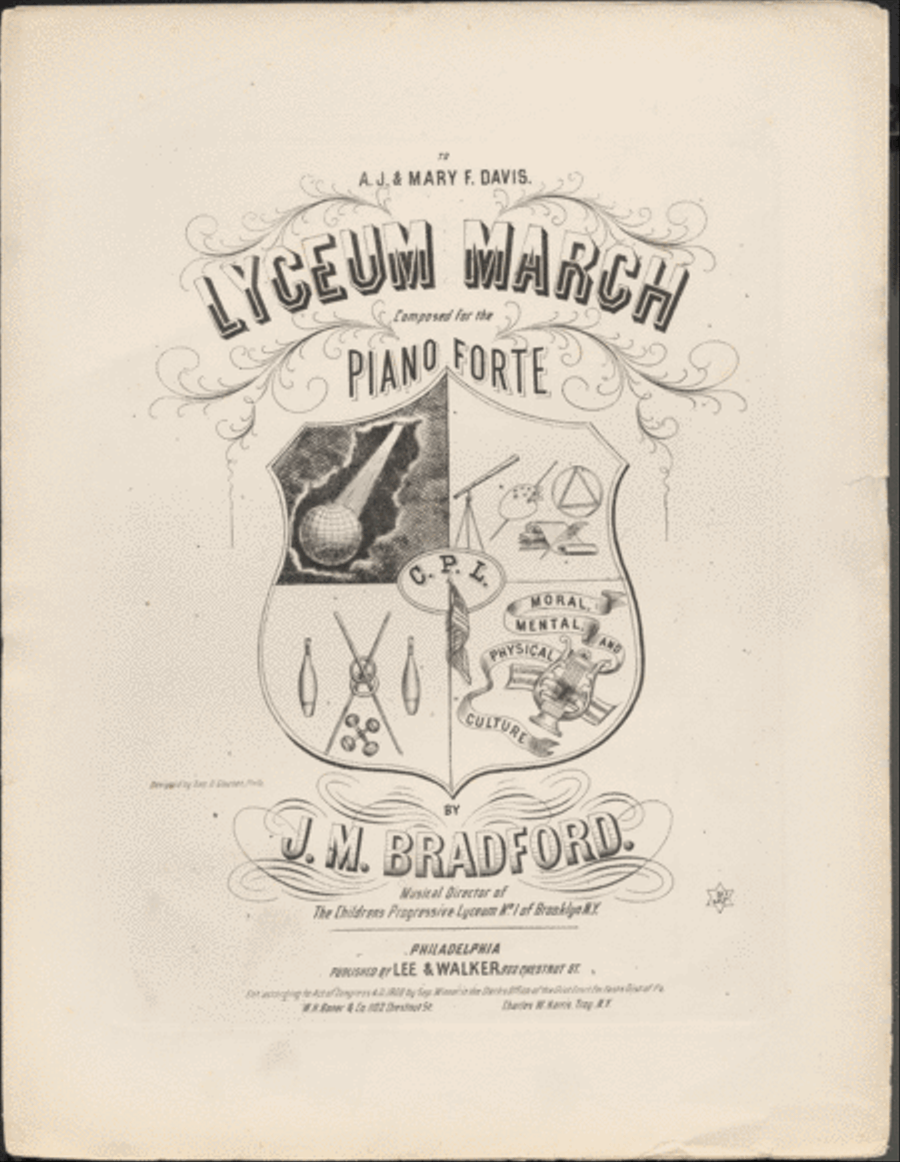 Lyceum March Piano Solo scores gallery preview page 1