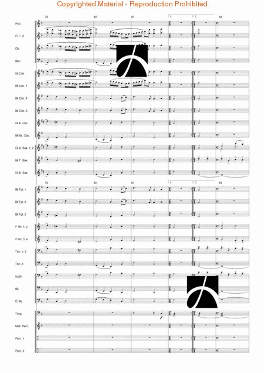 Triumph of the Skies Triumph of the Skies Concert Band scores gallery preview page 15