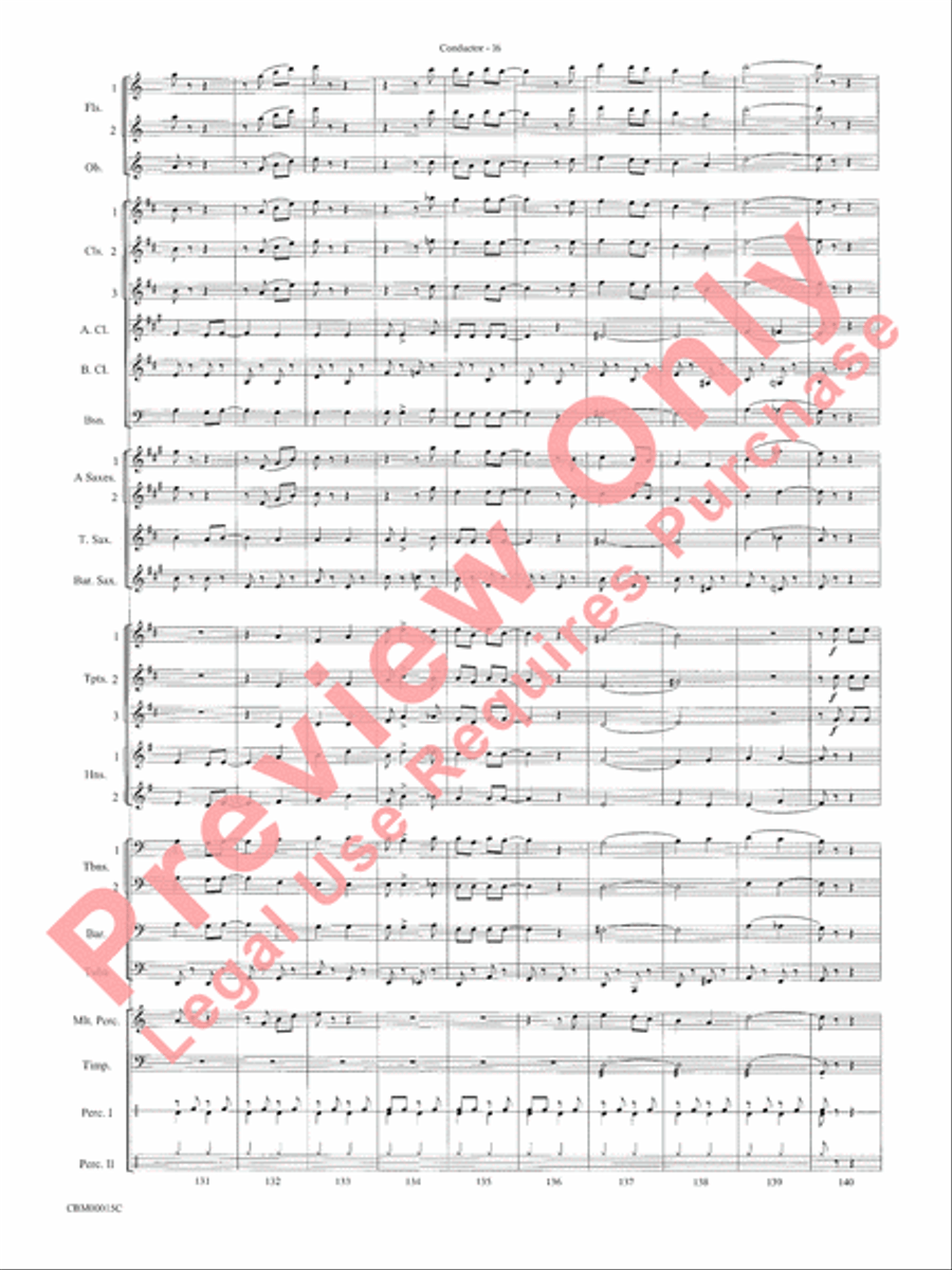Cartoon Carnival Concert Band scores gallery preview page 19
