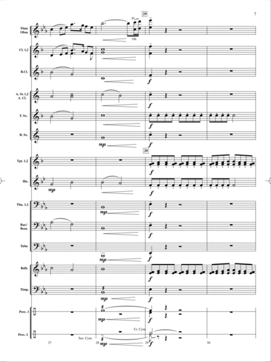 On Holiday Concert Band scores gallery preview page 8