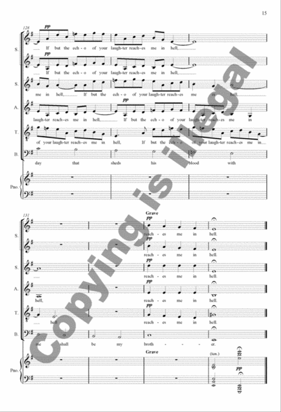 They Were Not Here 4-Part scores gallery preview page 12