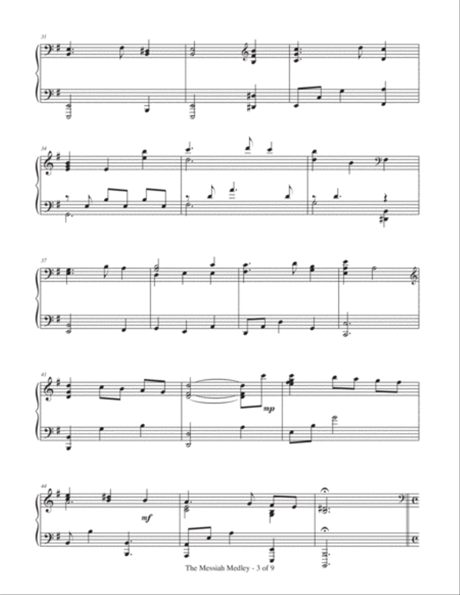 The Messiah Medley (based on songs from 
