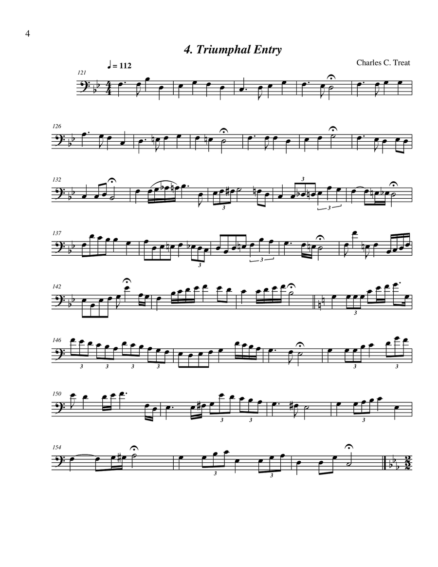 52 Easter Hymns for the Solo Performer - trombone or euphonium Euphonium scores gallery preview page 6