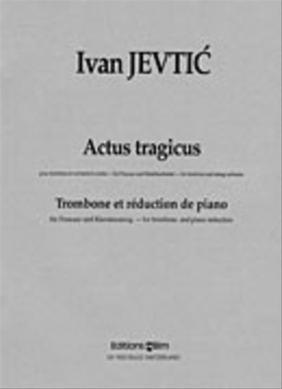 Actus tragicus Piano Accompaniment scores gallery preview page 1