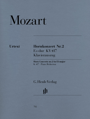 Book cover for Concerto for Horn and Orchestra No. 2 in E-Flat Major, K.417
