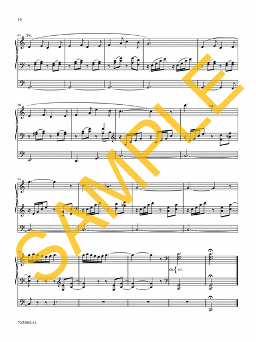 O Worship the King Organ Solo scores gallery preview page 13