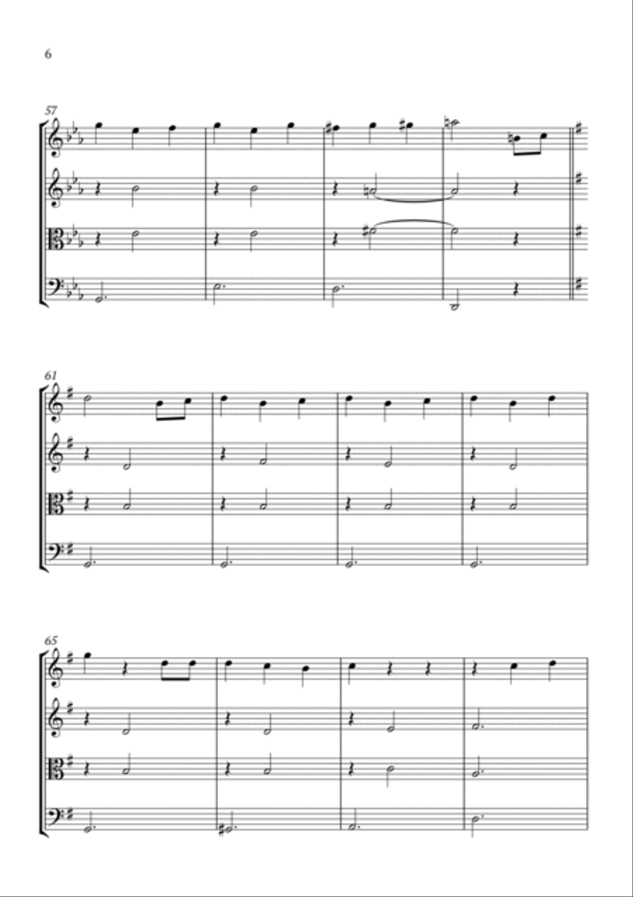 Les Poissons String Quartet scores gallery preview page 6