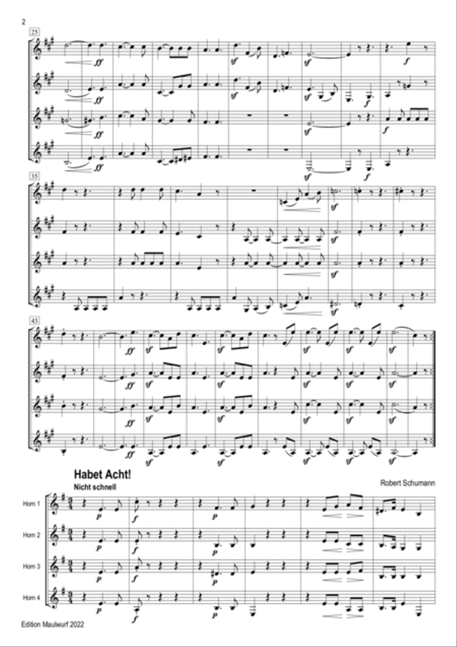 Hunting Songs Hunting Songs Brass Quartet scores gallery preview page 4