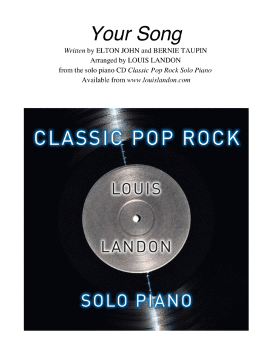 Your Song Piano Solo scores gallery preview page 1