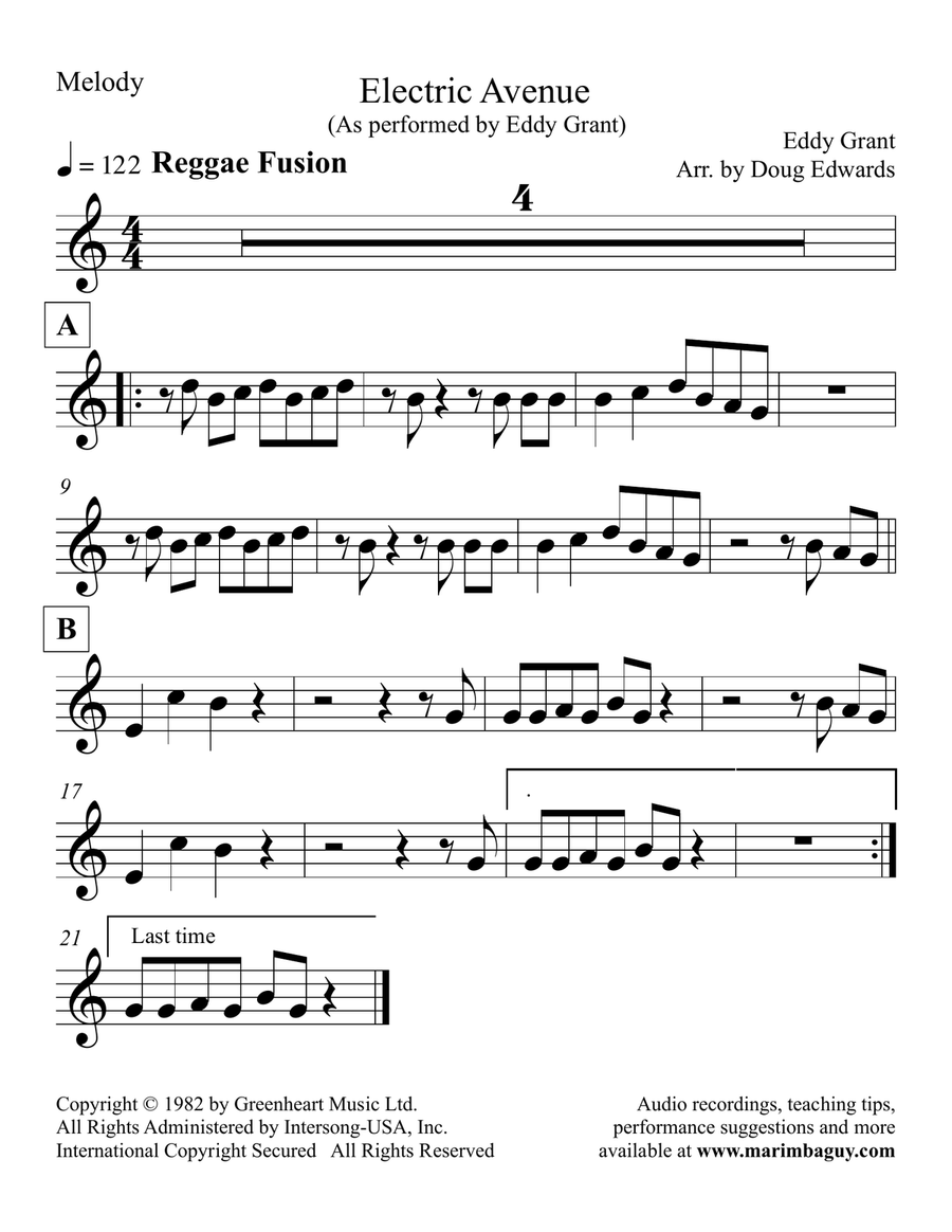 Electric Avenue Percussion Ensemble scores gallery preview page 4