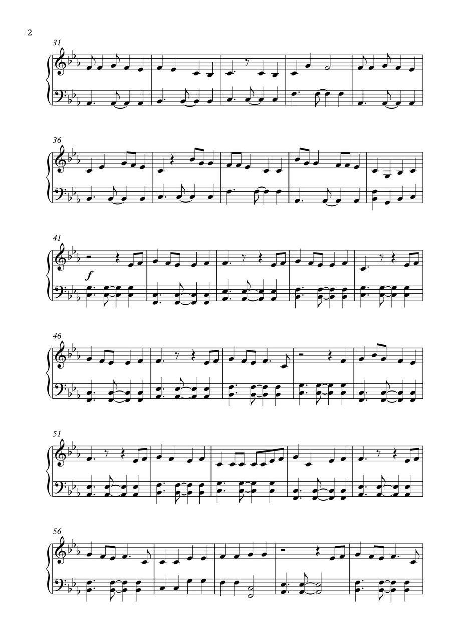 Shape Of You Easy Piano scores gallery preview page 2
