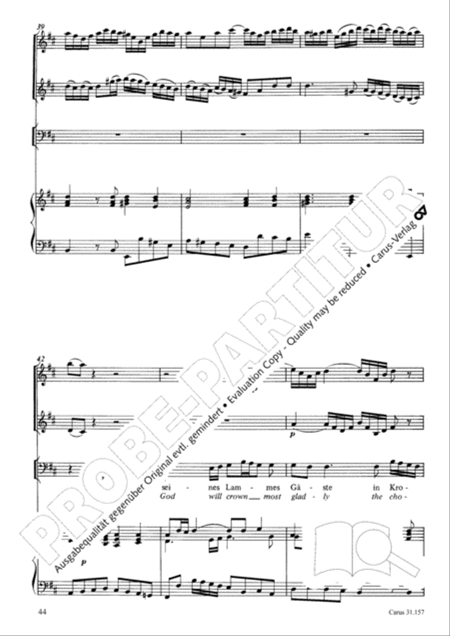 Lord, do not depart until I am blessed (Ich lasse dich nicht, du segnest mich denn) TB scores gallery preview page 45
