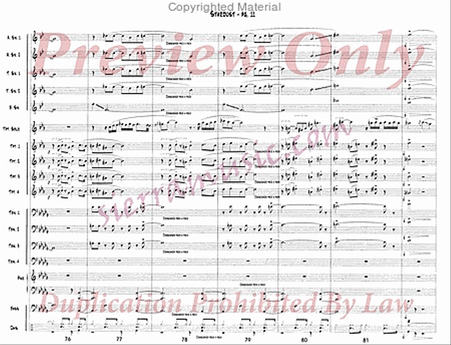 Stardust Stardust Jazz Ensemble scores gallery preview page 12