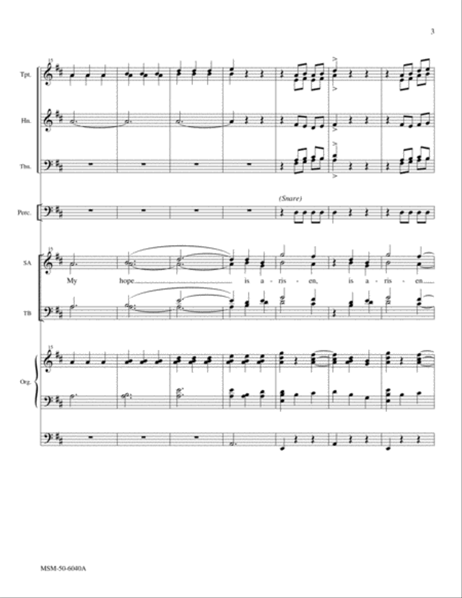 My Hope Is Arisen Choir scores gallery preview page 5