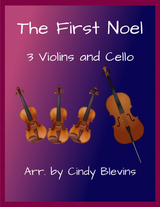 Book cover for The First Noel, for Three Violins and Cello