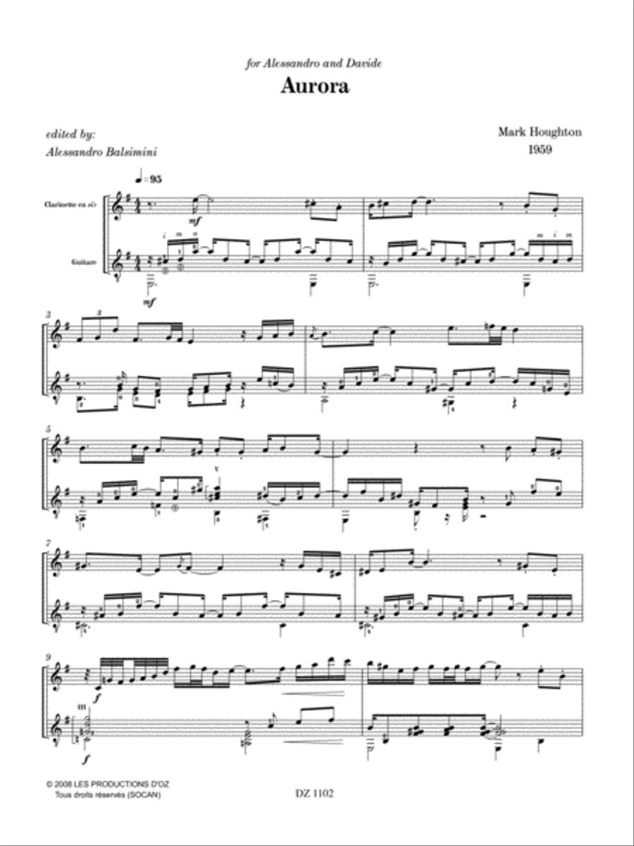 Aurora Clarinet scores gallery preview page 3