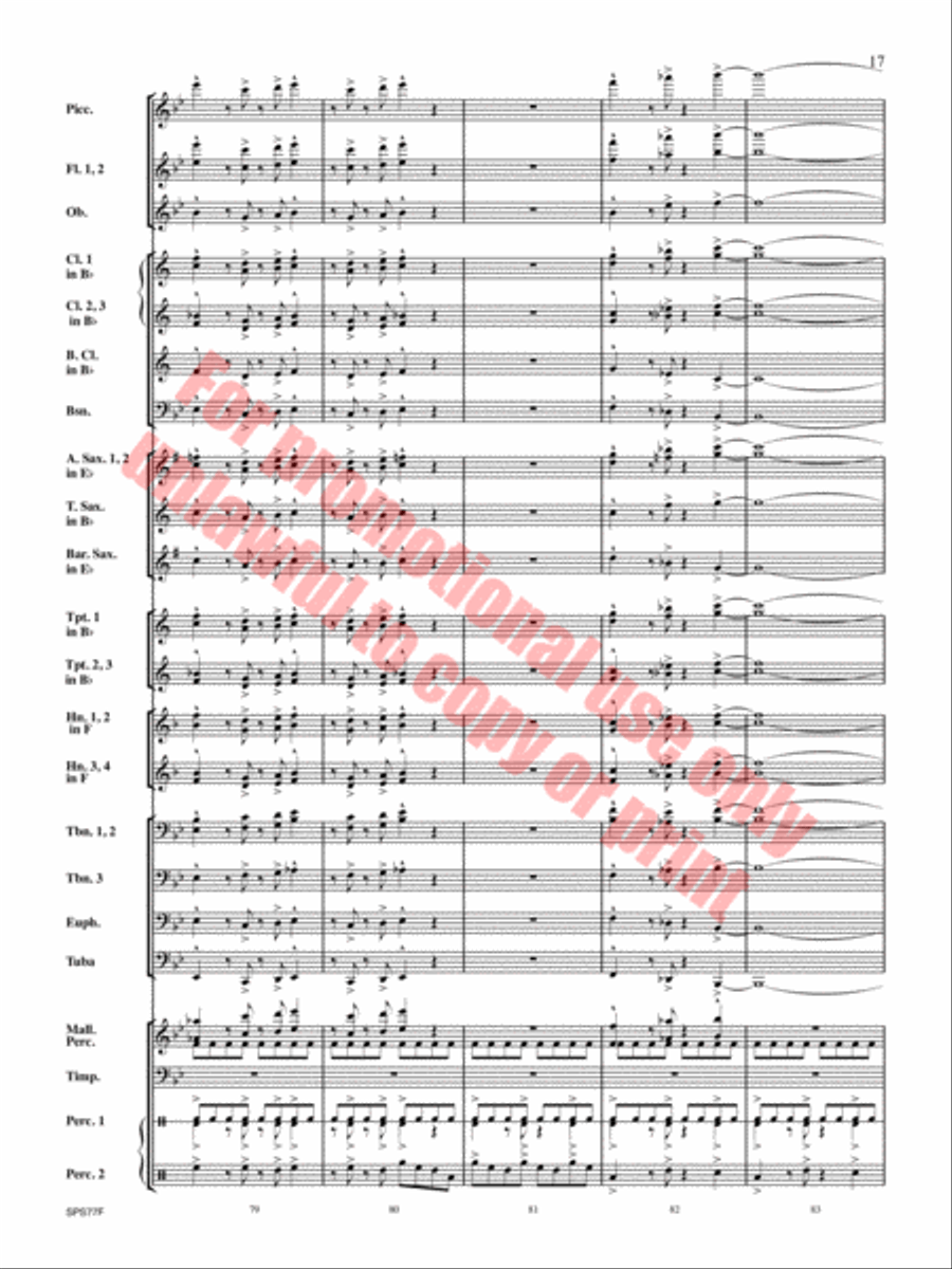 Atlas Rising Concert Band scores gallery preview page 18