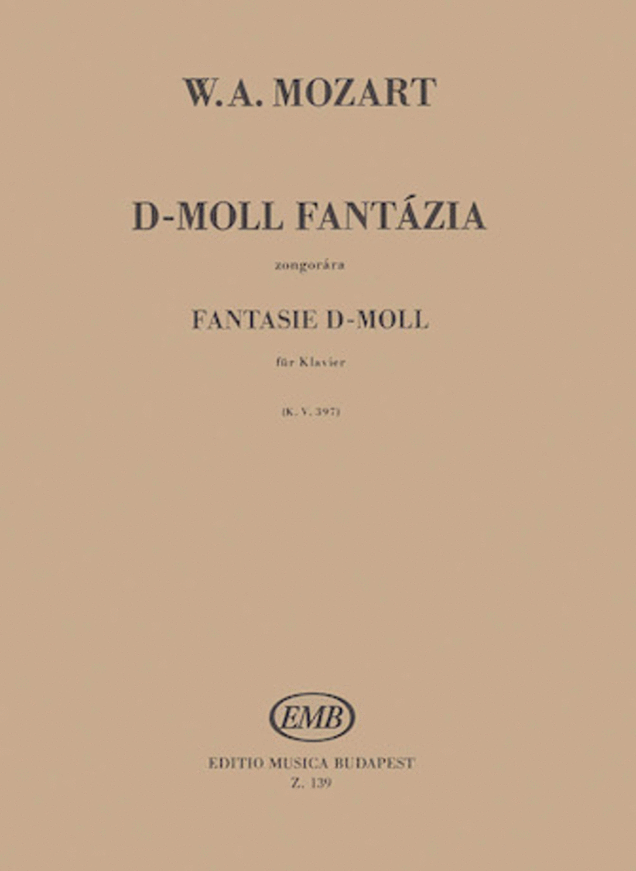 Wolfgang Amadeus Mozart : Fantasy in D Minor, K397