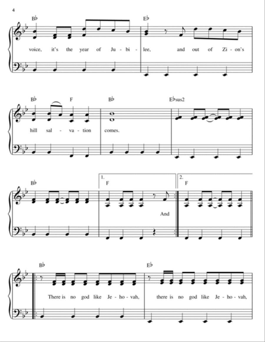 Days Of Elijah Easy Piano scores gallery preview page 4
