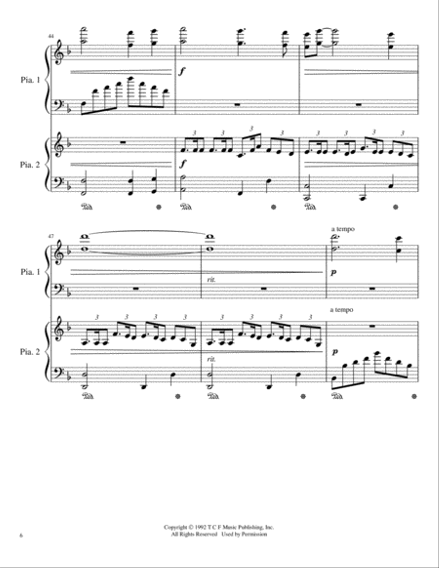 Last Of The Mohicans (main Theme) Piano scores gallery preview page 6