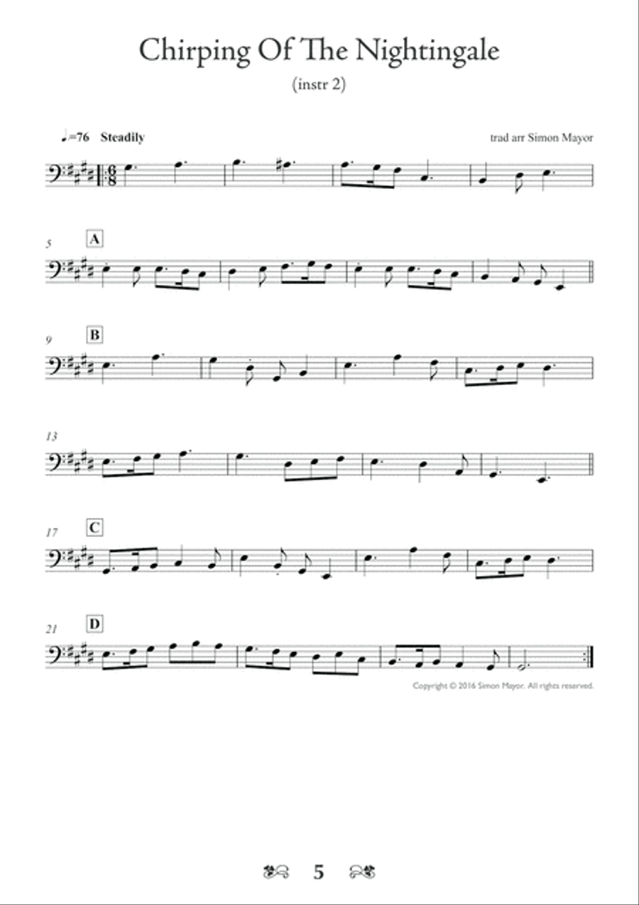 Great Duets: 10 Traditional Tunes (bass clef) Small Ensemble scores gallery preview page 5