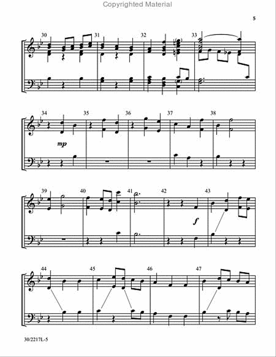Times and Seasons - Reproducible Handbell Part (2-3 oct) 3-Octaves scores gallery preview page 4