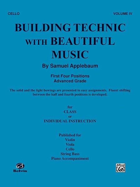 Building Technic with Beautiful Music - Volume IV (Cello)