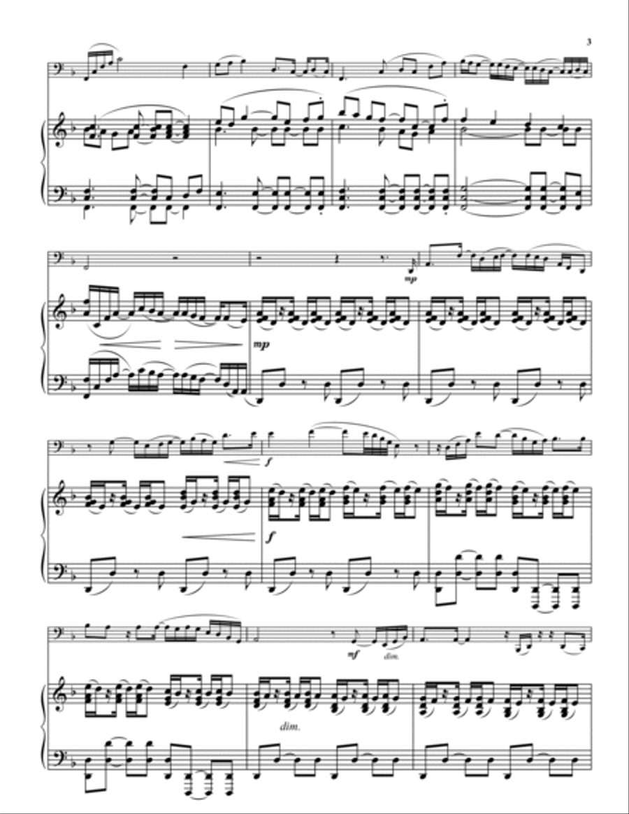 Ballad and Burlesque Ballad and Burlesque Tuba scores gallery preview page 3